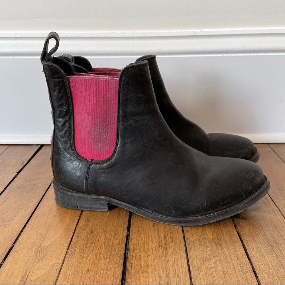 Free People x Farylrobin Mountain Peak Leather Chelsea Boot Janice Black 7 - Picture 7 of 11